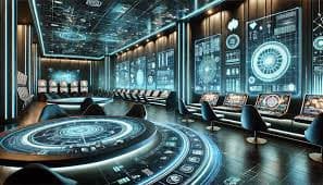 iwet Live Roulette စားပွဲ၌ Roulette Ball လည်ပတ်နေသောမြင်ကွင်း